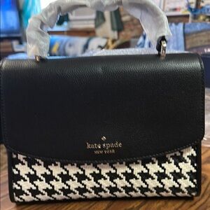 NWOT Kate Spade Black and White Women's crossbody handbag